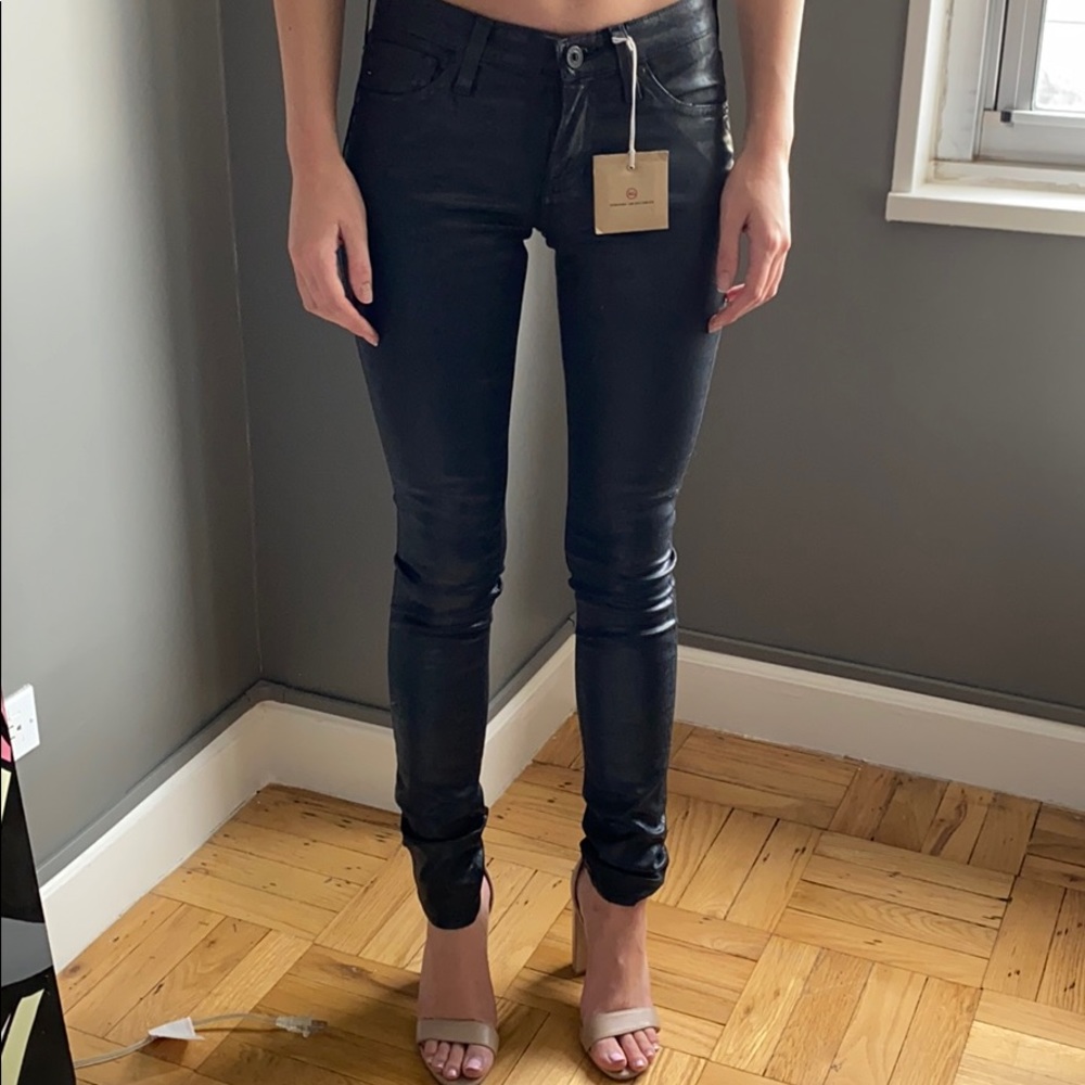 AG Waxed Black Jeans. Brand New with tags on!